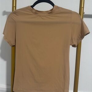SKIMS- Tan Short Sleeve T-Shirt